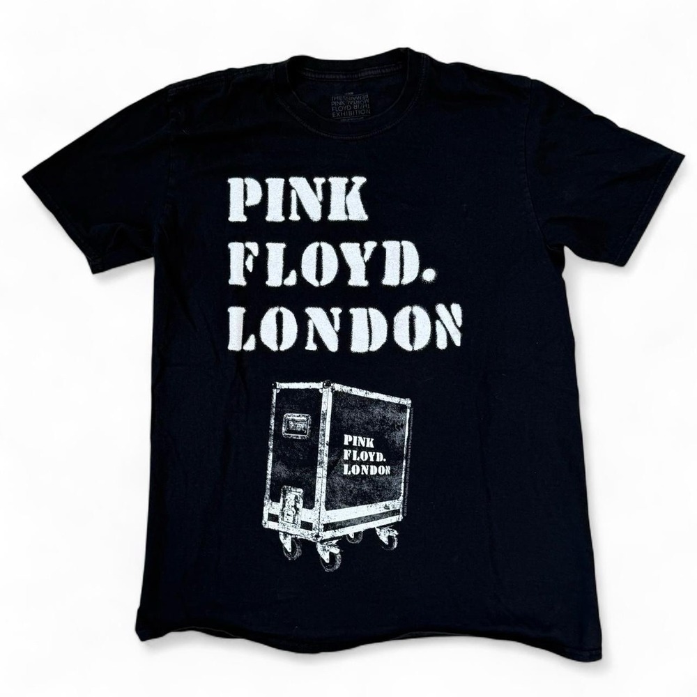 Pink Floyd London Exhibition Black T-Shirt Adult Size Large Rare 2017 Music Tee